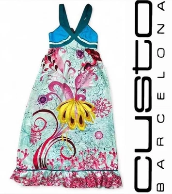 Vestido Custo Barcelona Seda Talla 2. XS PEQUEÑO Foto 1 de 4