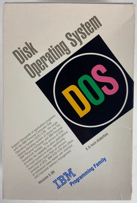 IBM DOS 5.0 1991 caja de sistema operativo de disco - sin disquetes - solo manuales Foto 1 de 4