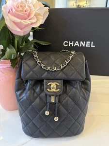 Chanel Urban Spirit Backpack Quilted Caviar Mini Black - Picture 1 of 9