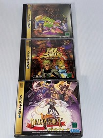 Dragon Force Sword ＆ Sorcery  Dark Savior SEGA SATURN Japanese Game Lot of 3