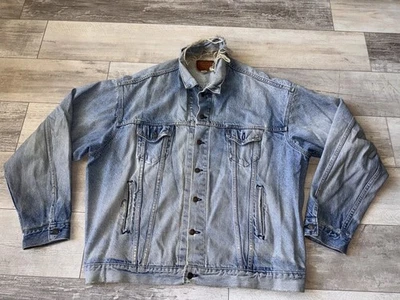 Chaqueta Levis DE COLECCIÓN Para Hombres 2XLT Azul 72550-0214 Cuero Tab Camionero Años 90 Denim Foto 1 de 4