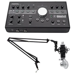 Mackie Big Knob Studio + Plus Monitor Controller Interface+Microphone+Boom Arm - Picture 1 of 11