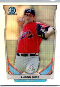 2014 Bowman Chrome Prospect Lucas Sims Prospects Refractors Braves #CTP-13 - Picture 1 of 2