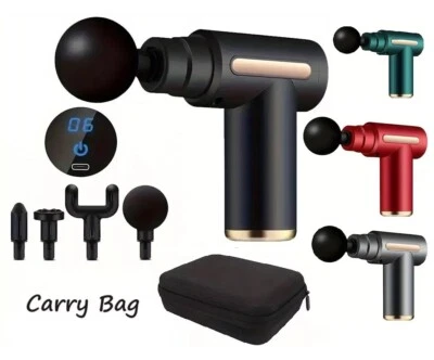 ZIAWORLD Massage Gun Deep Percussion Massager Muscle Vibration Relaxing Therapy Tissue GB