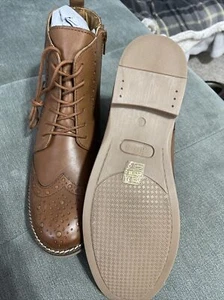 heart and soul brown brogue boots size 8 new - Picture 1 of 8