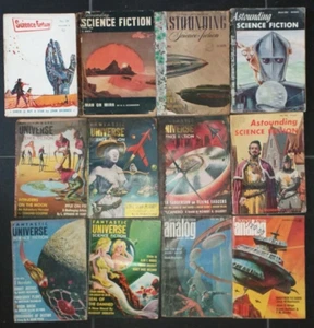 40er & 50er Jahre Science Fiction Pulp Magazin, tolles gemischtes Konvolut 13 Ausgaben! - Bild 1 von 3