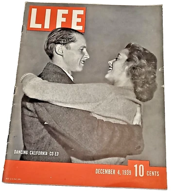 December, 4 1939 LIFE Magazine History 30s Advertising ads add ad  FREE SHIP 3 2 - Image 1 of 4