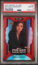 PSA 8 2022 Marvel Allure Red Prism #142 Scarlett Johansson as Natasha Romanoff