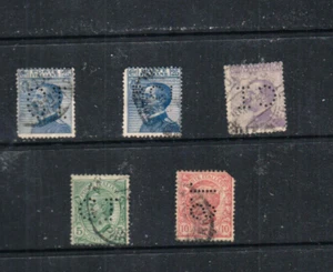 Postage Stamps - Italy (Perfins) - Lot 999062 - Picture 1 of 1