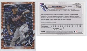 2021 Topps Update Orange Foil /299 Huascar Ynoa #US21 Rookie RC