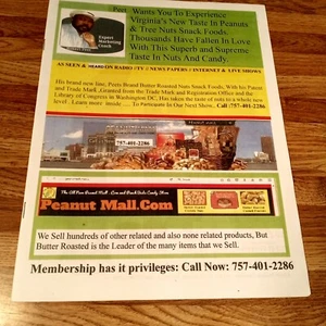 PEETS FAMOUS BUTTER ROASTED, NUTS,  AND CANDY CATALOG FOR THIS SEASON (SALE) - Picture 1 of 2