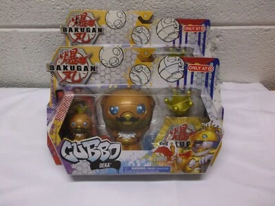 Juego de 2 figuras Bakugan Gold King Jumbo Cubbo Deka BakuCores y cartas Foto 1 de 3