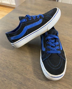 Vans Old Skool Lona Sk8 Top Bajo Negro/Azul Tenis Zapatos Para Hombre 6 Mujer 7.5 - Imagen 1 de 7