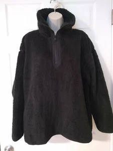 Chaps Fleece Pullover Shirt/Jacket Size M Black New $90 (T025K) - Bild 1 von 9