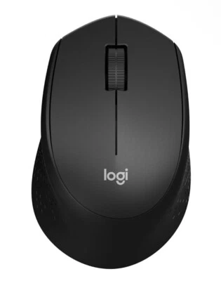 Logitech M330 SILENT Wireless Optical Mouse with USB Nano Receiver - Black - Image 1 of 4