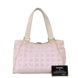 Chanel Handbag Tote New Travel Line Coco Mark Light Purple Women's U3173 - Picture 1 of 9