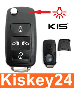 4Tasten Folding Key Housing With Blank for VW Sharan Seat Alhambra - Picture 1 of 3