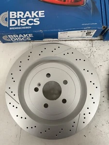 REAR Brake Disc x1 FOR MERCEDES-BENZ C S SL AMG GT 2314230212 PAGID 56198HC - Picture 1 of 6