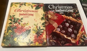 Lot 2 Southern Living Annual Recipe Christmas Cookbook HC Book 1986 & 1996 - Picture 1 of 8