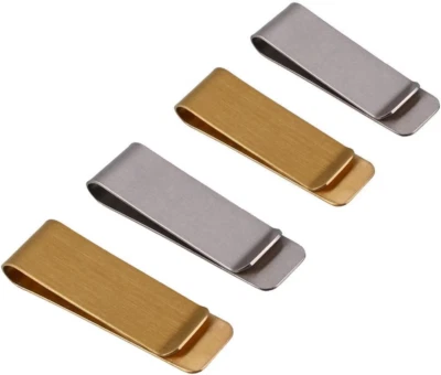 Clipe de dinheiro de metal IHUIXINHE para dinheiro e, clipe de nota de latão, suporte para cartão de crédito - Imagem 1 de 4