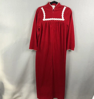 Bata Appel vintage para mujer pequeña terciopelo rojo Navidad abuela femenina Foto 1 de 4