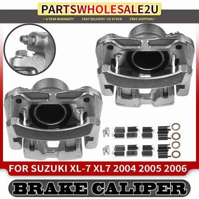 2x Pinzas de freno de disco delanteras izquierda y derecha con soporte para Suzuki XL-7 2004-2006 Foto 1 de 4