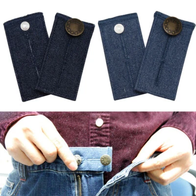 1-4Pcs Jeans Pants Extension Metal Buttons DIY Sewing Trousers Extender Button - Image 1 of 4