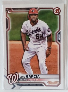2021 Bowman #5 Luis Garcia RC Washington Nationals