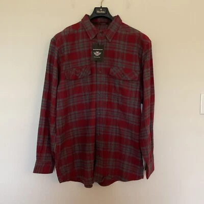 NWT Harley Davidson Flannel Shirt Mens Sz XL Plaid Red Gray Long Sleeve Preppy - Image 1 of 4