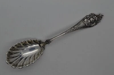 Watson Cherub 'Wings Down' Sterling Silver Sugar Spoon - 5 7/8"- 25g - No Mono Foto 1 de 4