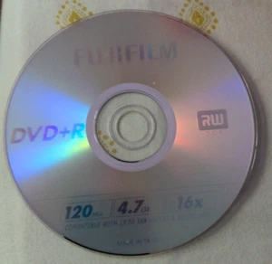 Fujifilm DVD-R 10 Pack 120 Min Blank Storage Media 4.7GB  Disc for Data Video - Picture 1 of 3