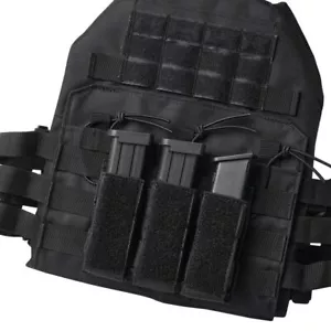 Organizador de bolsa de cargador táctico triple pistola resorte abierto - Imagen 1 de 8