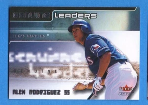 Fleer Genuine Leaders #3 2002 Alex Rodriguez Rangers - Imagen 1 de 1