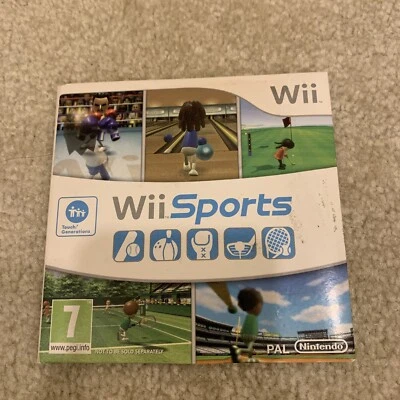 Nintendo Wii Sports Video Game Disc Cardboard Sleeve 2006 - Image 1 of 4