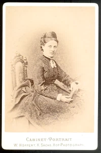 Germany CARTE CABINET W.Höffert à Dresden, Vintage albumen print c.1874 - Picture 1 of 2