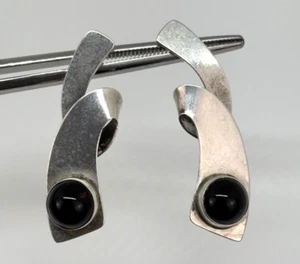 PENDIENTES DE PIEDRAS PRECIOSAS MODERNISTAS NATIVOS ZUNI DE PLATA ESTERLINA VHC VIDAL CHAVEZ de colección ** - Imagen 1 de 7