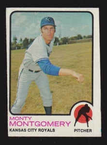 1973 TOPPS #164 MONTY MONTGOMERY KANSAS CITY ROYALS EX (MC) A - Foto 1 di 2
