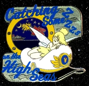 DISNEY CRUISE LINE 2014 DCL TINKER BELL CATCHING SOME ZZZ’S ON THE HIGH SEAS PIN - Bild 1 von 1