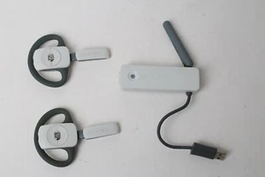 Parts / Repair - Microsoft Xbox 360 Wireless Adapter & 2 Ear Pieces - Picture 1 of 9
