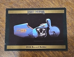 1992 Collect-A-Card, Harley Davidson Series 2 1936 RECORD HOLDER - Picture 1 of 2