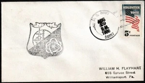 1966 USS SUBMARINE SNOOK 592 - NAVAL COVER - Picture 1 of 2