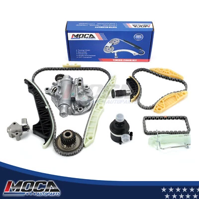 Kit de cadena de distribución bomba de agua de aceite para Audi A5 2012 2,0 L turboalimentado 9-0739S Foto 1 de 4