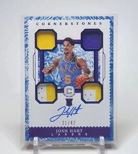 Parche de cuarzo para novato Josh Hart 2017-18 Cornerstones automático/59 - usado por el jugador - Imagen 1 de 2