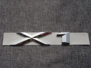 Chrome X 1 Letters Number Trunk Rear Emblem Badge Emblems for BMW F48 E84 X1 - Picture 1 of 2