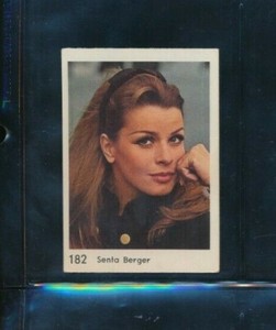 Greek set issue 1970s early 80s ACTRESS - ACTORS #182 Senta Berger card rare