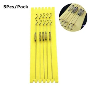5Pcs/Pack  Spring Lead Sinkers Wire Method Carp Fishing Swim Feeders Outdoors - Picture 1 of 11