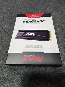 Kingston Fury Renegade | 4TB | M.2 2280 PCIe NVMe | w/Heatsink | BRAND NEW! - Photo 1/2