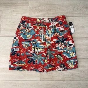 POLO RALPH LAUREN SWIM SHORTS TRUNKS SIZE Medium HAWAIIAN FLORAL ALOHA PONY NWT - Picture 1 of 6