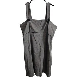 Vertigo Paris NWT Baby Houndstooth Black White Jumper Dress Sleeveless Summer XL - Picture 1 of 8