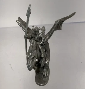 Figura Ral Partha Peltre Caballero del Caos Guerrero Jinete Dragón PP68 1987 AD&D - Imagen 1 de 7